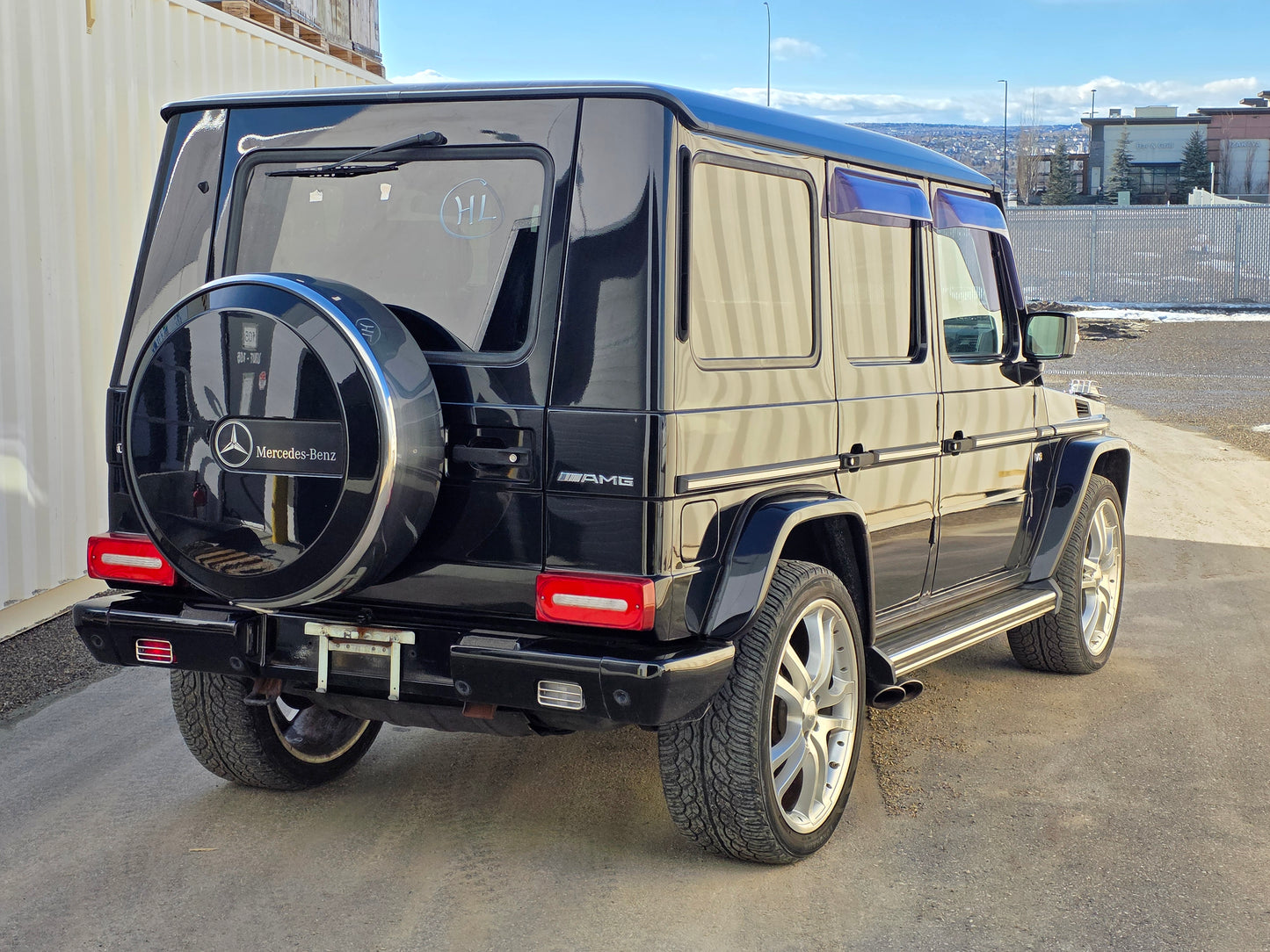 2004 Mercedes-Benz G55 AMG on 22" Brabus wheels