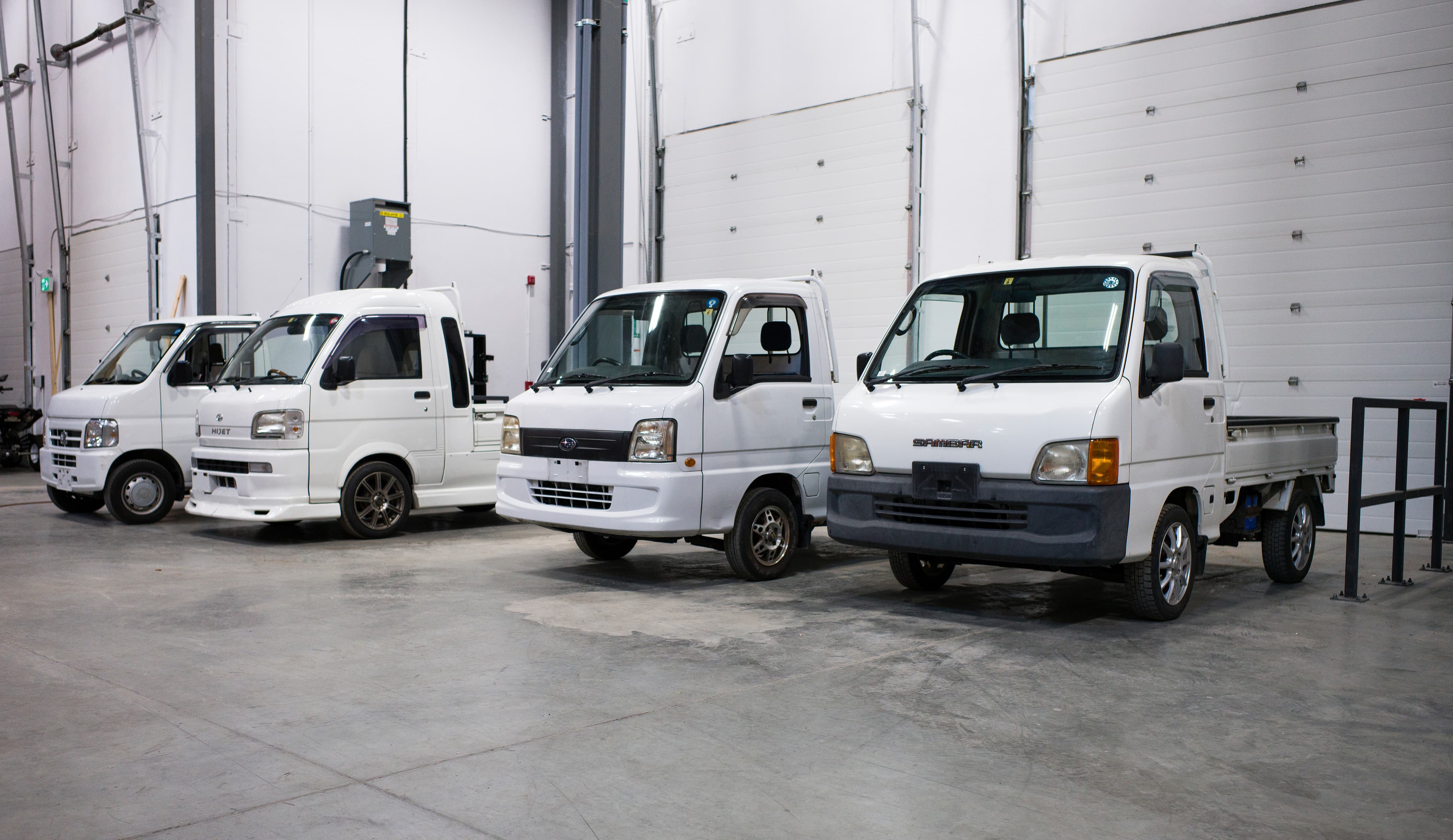 Kei trucks for sale at Dyna Motor Imports Calgary showroom